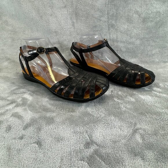 Baretraps Womens Shoes 6.5M  Ellary Black buckeled strap Sandals - Picture 13 of 16